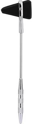 ZELOX Reflex Knee Hammer with All Metal body, Triangular head and Brush for Doctors Medical Hammer