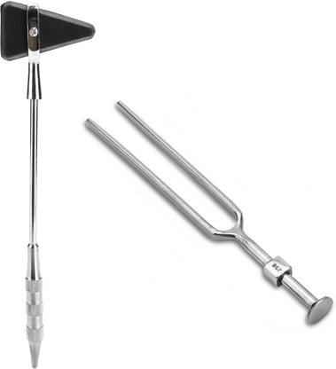 DR DOC DR. DOC Percussion knee Hammer with Tuning Fork | 256 Hz | for Doctors Medical Hammer