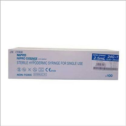 JK CURE Nipro Syringe 2.5ml Medical Syringe With Needle Medical Needle