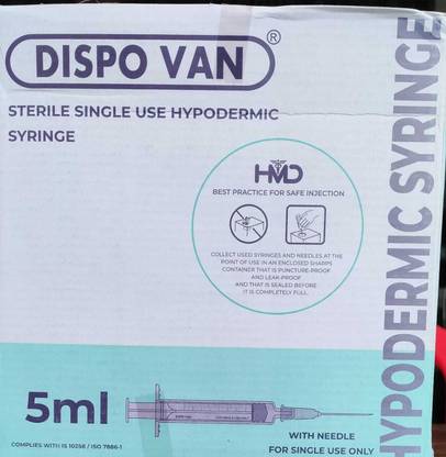 DISPOVAN 100 SINGLE USE HYPODERMIC SYRINGE Medical Needle