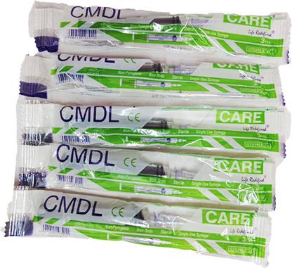 CARE Syringe with needle 3ml, Single use Syringes 50 Pcs Medical Needle