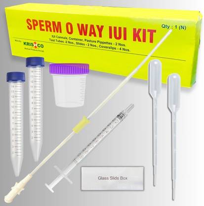 Krishco IUI CANNULA KIT Collection Container, Droppers, Combo Pack of 2 Kits Medical Reacher & Grabber