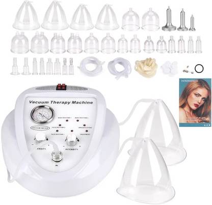Biotronix Vacuum Therapy Machine Cupping Scraping Shaping 30 Suction Cups & 3 Metal Heads Medical Reacher & Grabber