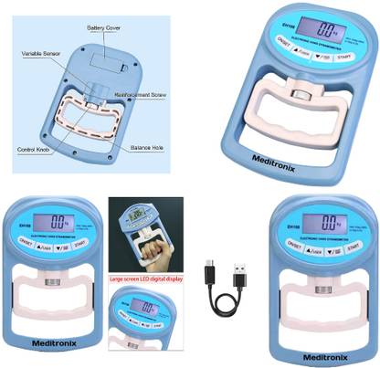 Meditronix Digital Grip Strength Measurement Tool Dynamometer Handy Medical Reacher & Grabber