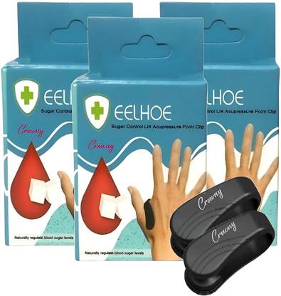 Samayra Medico Acupressure Clip for Migraine & Diabetes Relief –LI4 Hand Tool for Sugar Control Medical Reacher & Grabber