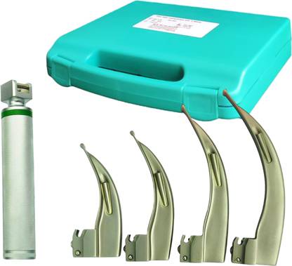 Medisafe Medi Safe Fiber Optic Laryngoscope with 4 blades (S:Adult)Macintosh Type Set Medical Reacher & Grabber