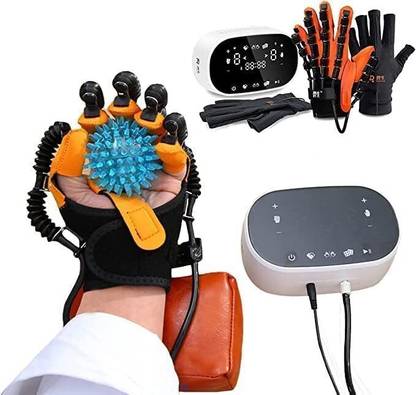 SBM MART C11 Original Robot Gloves Finger Training Stroke Hand (XL Size Left Hand) Medical Reacher & Grabber