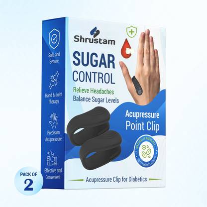 SHRUSTAM Sugar Control Acupressure Point Clip Supporting Acupressure Relaxation pack of 2 Medical Reacher & Grabber