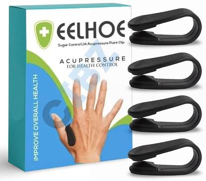 TopDoc Sugar Control Acupressure Point Clip Supporting Acupressure Relaxation pack of 4 Medical Reacher & Grabber