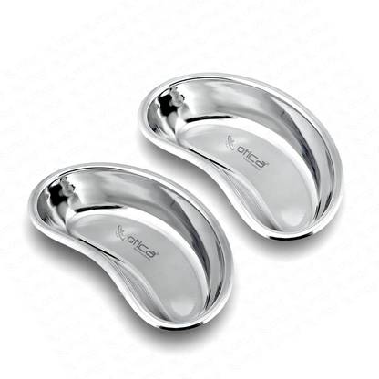 OTICA Kidney Tray Stainless steel of Size 10" (250mm) SET OF 2 PSC Reusable Kidney Dish