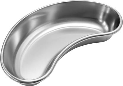 BOS MEDICARE 10 in Stainless Steel Kidney Tray for Medical Use | Rust-Resistant Clinics Reusable Medical Tray