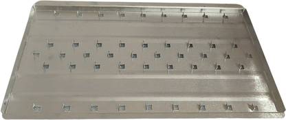 Bio Tools Laboratory Slide Carrying Tray | Aluminum (Pack of 1) Reusable Medical Tray