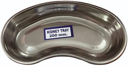 LISAMED Stainless steel Kidney Trays (Pack of 2) (12 INCH) Reusable Medical Tray