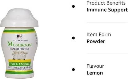 Filfora Mushroom Health Powder 100% Ayurvedic Weight Gainer Net Weight 100g Pack of 1 Medicine Dispenser