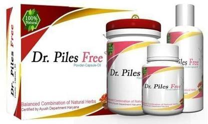 Skinrange Dr Piles Free Herbal Powder Capsule Oil Medicine Dispenser