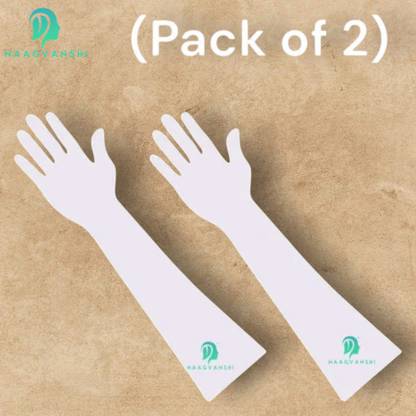Naagvanshi Reusable Mehndi Practice Hands – Acrylic Model Set for Henna Artists (Pack of 2) Natural Mehendi