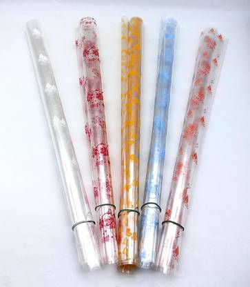 Kizz Beauty Cellophane Sheets for Mehndi Cone, 30 Micron (20pcs) 20X30 inches Plastic Gift Wrapper