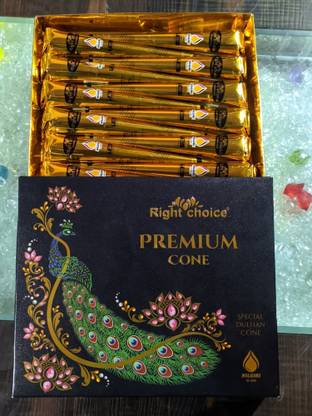 RIGHT CHOICE Premium Mehandi Cone For Dark, Long Lasting Colour Natural Mehendi