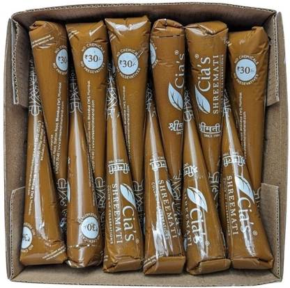 Cias Shreemati Pack of 12 Natural Mehendi