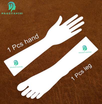 Naagvanshi Reusable Hand & Leg Acrylic Set for Practicing Mehendi Designs Natural Mehendi