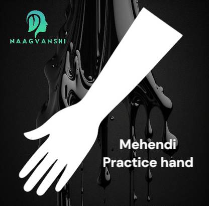 Naagvanshi Realistic Acrylic Hand for Mehendi – Ideal for Learners & Students Natural Mehendi