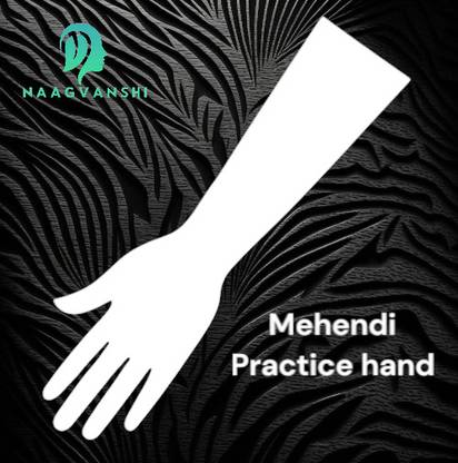 Naagvanshi Washable Mehendi Learning Hand – Reusable Acrylic for Perfect Designs Natural Mehendi