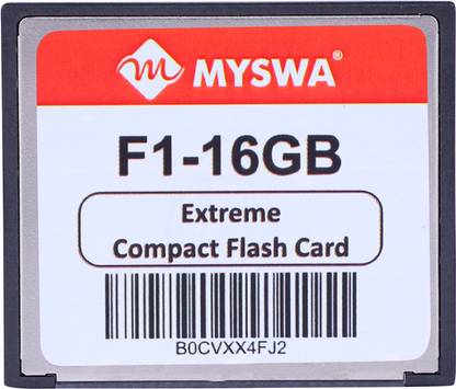 MYSWA F1-CF16GB MYSWA F1-CF16GB F1 Extreme Compact Flash 16GB MLC 16 GB Compact Flash Class 2 10 MB/s  Memory Card Compatible with Computer