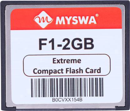 MYSWA F1-CF2GB MYSWA F1-CF2GB F1 Extreme Compact Flash 2GB MLC 2 GB Compact Flash Class 2 10 MB/s  Memory Card Compatible with Computer