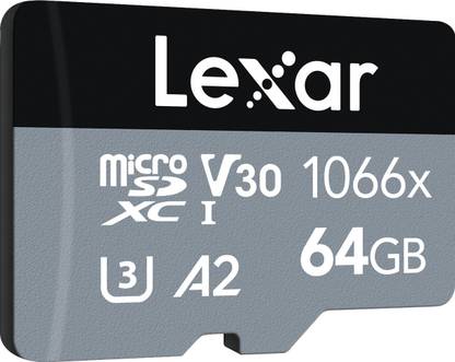 Lexar LMS1066064G-BNANG Ultra 64 GB MicroSD Card Class 10 160 MB/s  Memory Card Compatible with Camera, Computer, Gaming Console, Mobile, Tablet