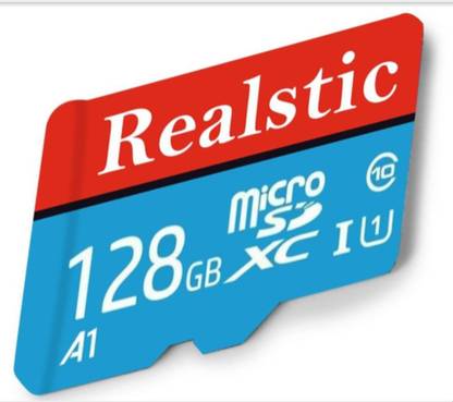 Realstic ULTRA SPEED SMART SD CARD A1 128 GB MicroSD Card Class 10 130 MB/s  Memory Card Compatible with Camera, Computer, Gaming Console, Mobile
