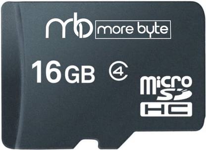 MOREBYTE Ultra 16 GB MicroSD Card Class 10 90 MB/s Memory Card Black 16 GB MicroSD Card Class 10 90 MB/s  Memory Card Compatible with Mobile, Computer, Tablet