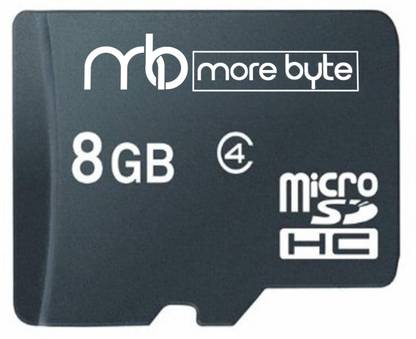 MOREBYTE Ultra 8 GB MicroSD Card Class 10 90 MB/s Memory Card Black 8 GB MicroSD Card Class 10 90 MB/s  Memory Card Compatible with Mobile, Computer, Tablet