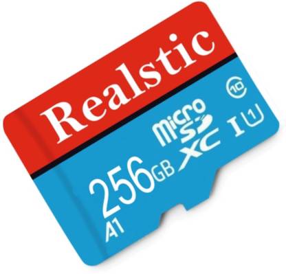 Realstic Memory Card Ultra 256 GB MicroSD Card Class 10 130 MB/s  Memory Card Compatible with Camera, Computer, Tablet, Mobile