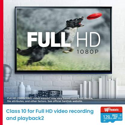 Realstic A1 128 GB Memorycard_01 A1 128 GB MicroSD Card Class 10 130 MB/s Memory Card Compatible with Camera, Computer, Gaming Console, Mobile, Tablet