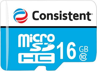 Consistent CTM10016 High Speed Series 16 GB MicroSD Card Class 10 90 MB/s  Memory Card Compatible with Mobile, Tablet, Computer