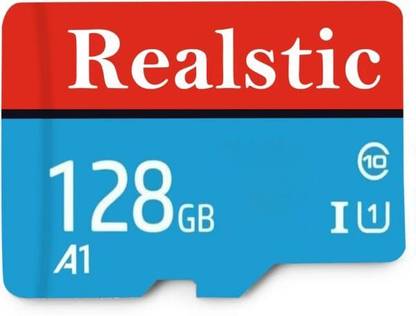 Realstic A1 128 GB MicroSD Card Class 10 130 MB/s Memory Card A1 128 GB MicroSD Card Class 10 130 MB/s  Memory Card Compatible with Camera, Computer, Mobile, Tablet, Gaming Console
