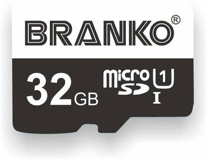 Branko SD-Card-10C-32gb Micro SD Card 32 GB MicroSD Card Class 10 90 MB/s  Memory Card Compatible with Computer, Camera, Mobile