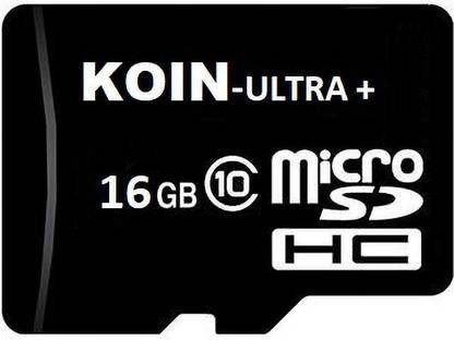 MOREBYTE Ultra Plus 16gb Memory card Class 10 transfer speed upto 100mb/s Ultra Plus 16 GB MicroSD Card Class 10 90 MB/s  Memory Card Compatible with Camera, Computer, Mobile, Tablet