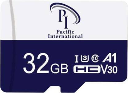 PACIFIC INTERNATIONAL microSD IU 3 32GB UHS Class 3 32 GB MicroSD Card UHS Class 3 100 MB/s  Memory Card Compatible with Camera, Computer, Gaming Console, Mobile, Tablet