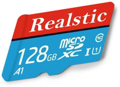 Realstic Universal Micro SD Card 128GB High Speed Storage Ultra Fast SMART Basics MicroSDHC Memory Card 128 GB MicroSD Card Class 10 130 MB/s  Memory Card Compatible with Camera, Computer, Gaming Console, Mobile