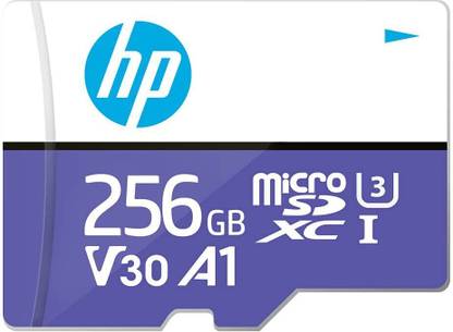 HP MX330 A1 256 GB MicroSD Card Class 10 100 MB/s  Memory Card Compatible with Mobile, Tablet, Gaming Console, Computer