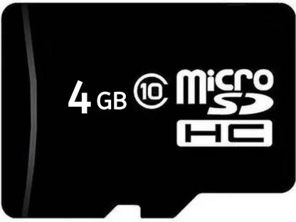 MOREBYTE Ultra Plus 4 GB MicroSD Card Class 10 90 MB/s Memory Card Black Series 4 GB MicroSD Card Class 10 100 MB/s  Memory Card Compatible with Mobile