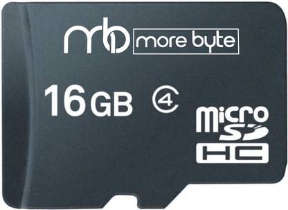 MOREBYTE Ultra Plus 16 GB MicroSD Card Class 10 90 MB/s Memory Card Black 16 GB MicroSD Card Class 10 90 MB/s  Memory Card Compatible with Mobile, Gaming Console, Tablet