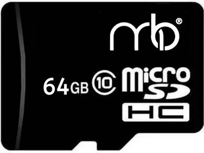 MOREBYTE MicroSD Card Class 10 90 MB/s Black Series 64 GB MicroSD Card Class 10 90 MB/s  Memory Card Compatible with Mobile, Camera, Computer, Tablet