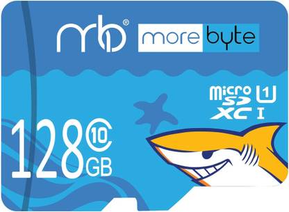 MOREBYTE MBTF1011 128GB Blue 128 GB MicroSD Card Class 10 140 MB/s  Memory Card Compatible with Mobile