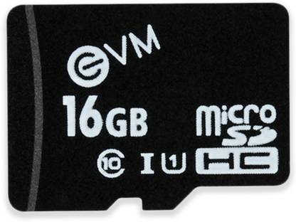 EVM MICRO SD CARD CLASS 10 (MEMORY CARD) CLASS 10 16 GB MicroSD Card Class 10 100 MB/s  Memory Card Compatible with Camera, Mobile, Tablet