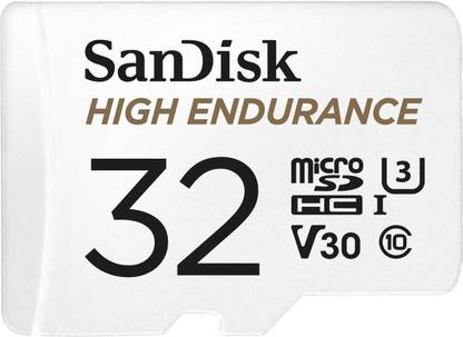 SanDisk High Endurance 32 GB MicroSD Card Class 10 100 MB/s  Memory Card