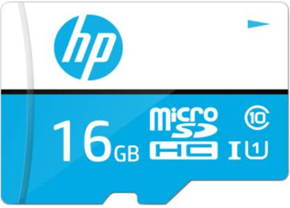 HP 16GB blue Memorycard UHS-I 16 GB MicroSD Card Class 10 80 MB/s  Memory Card Compatible with Camera, Computer, Mobile, Tablet