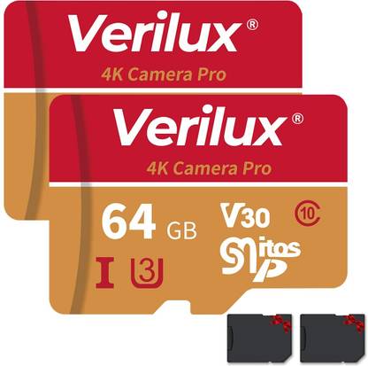 Zorbes 64GB Micro SD Memory Card with Adapter for Camera Use Ultra 64 GB MicroSD Card UHS Class 1 100 MB/s  Memory Card Compatible with Computer