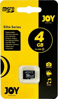 Joy Elite Series 4 GB MicroSD Card Class 10 10 MB/s  Memory Card